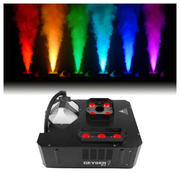 Chauvet geyser p7 pyrotechnic fx rgba uv vertical fog led wireless main